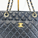 Chanel Black CC Lambskin Tote