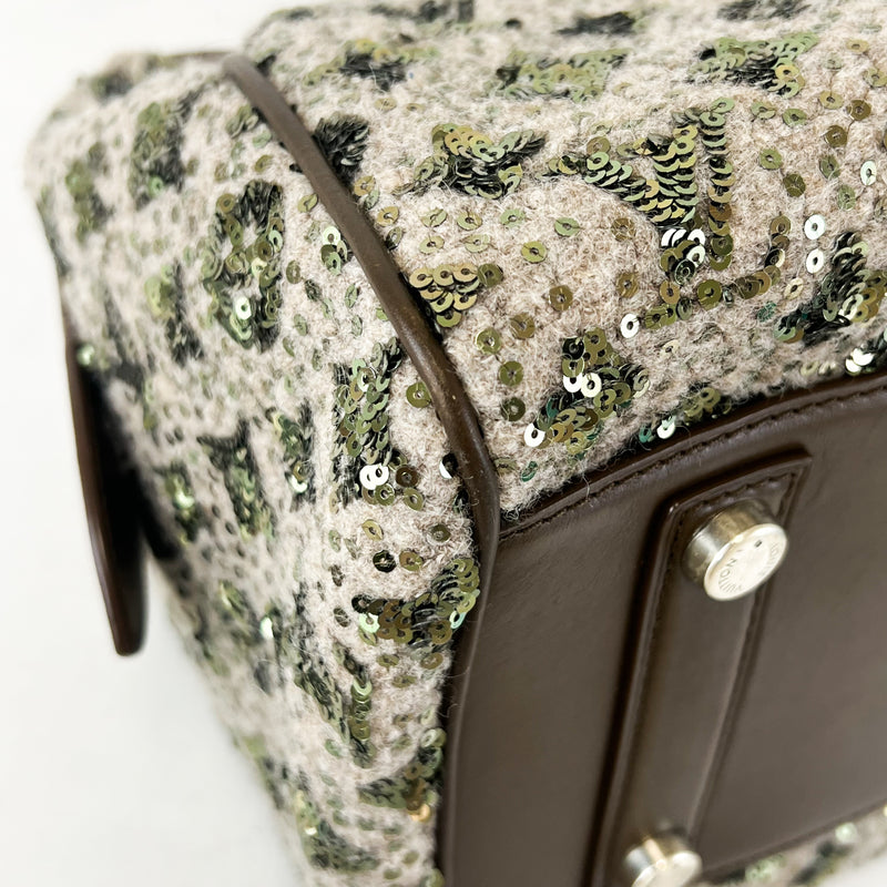 Louis Vuitton Khaki/ Brown Monogram Sequin Speedy 30