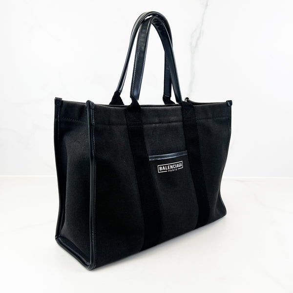 Balenciaga Logo Printed Tote with Strap