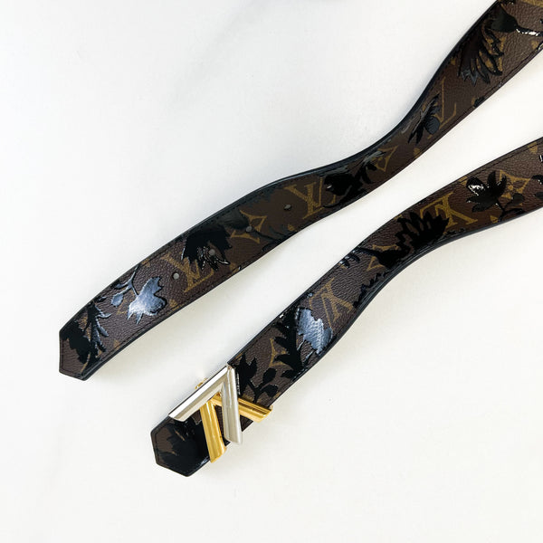 Louis Vuitton 35mm Palms Twist Belt Size 85