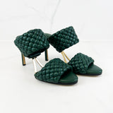 Bottega Veneta Green Curve Leather Mule Size 37