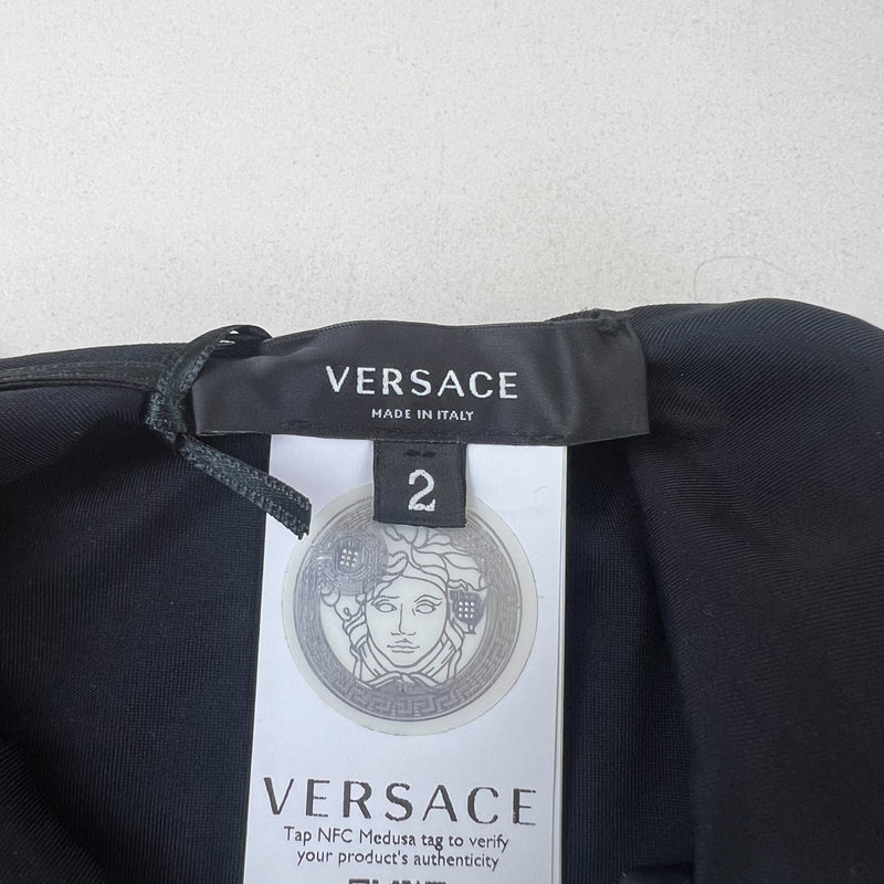 Versace Black Greca Swimsuit Size 2