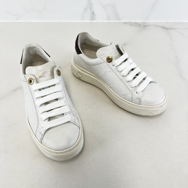 Louis Vuitton Monogram Time Out Sneaker Size 35