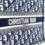 Christian Dior Small Blue Oblique Book Tote