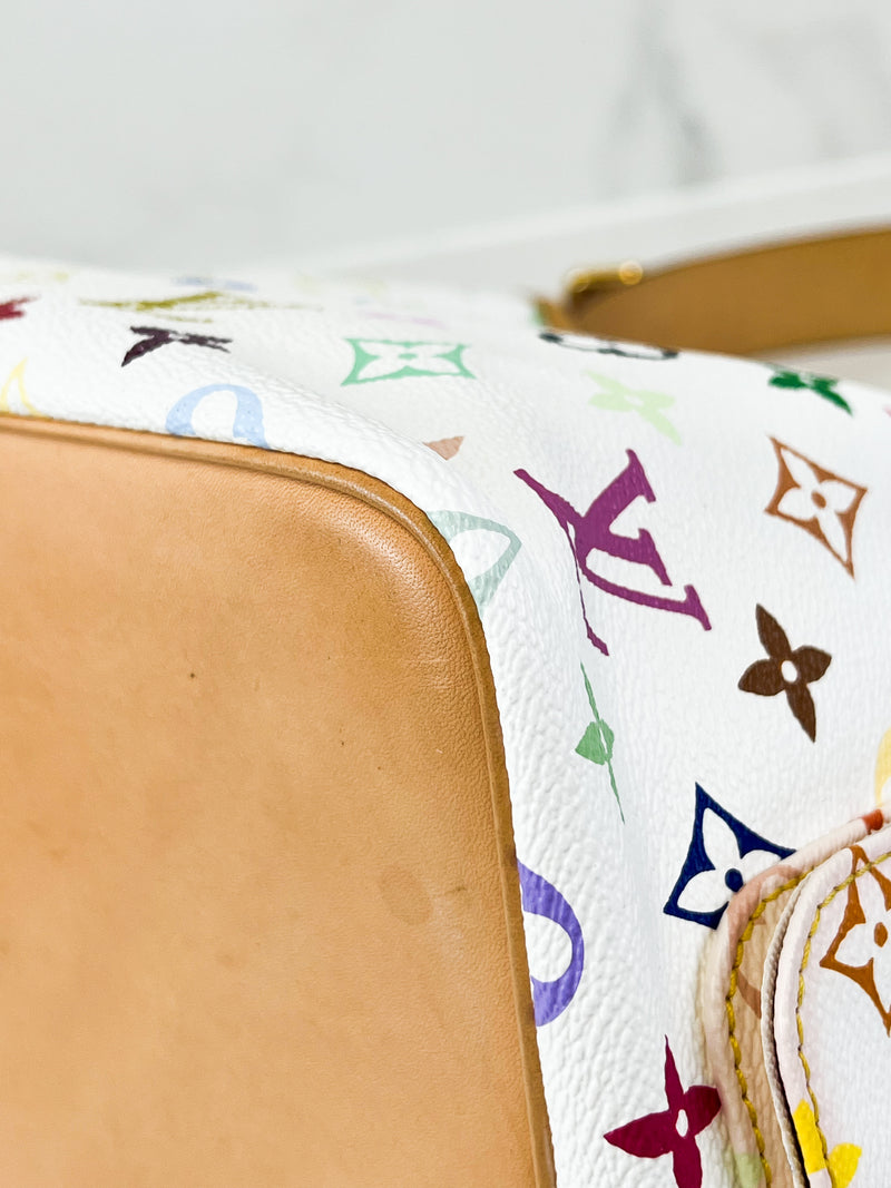 Louis Vuitton Multicolour White Monogram Petit Noe