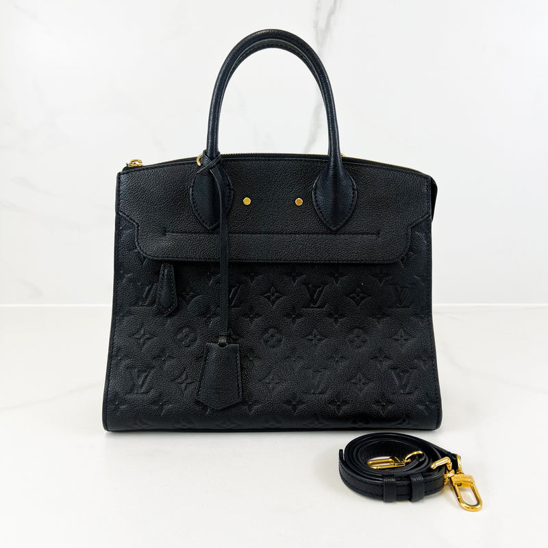 Louis Vuitton Black Empreinte Pont Neuf GM