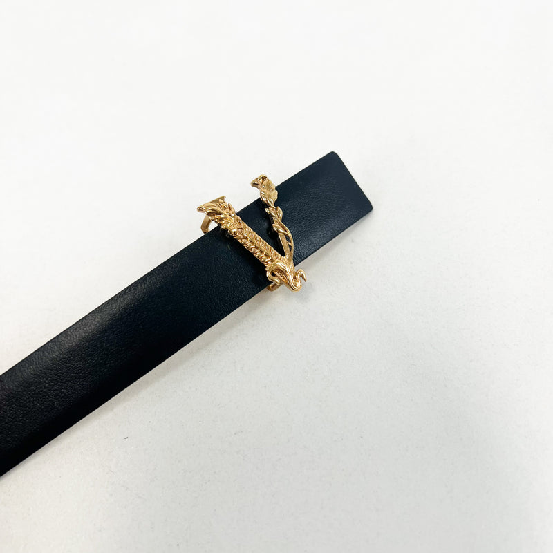 Versace V Baroque Black Belt 20mm Size 80