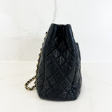 Chanel Black CC Lambskin Tote