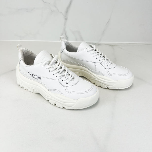 Valentino Garavani Gumboy White Leather Sneakers Size 39