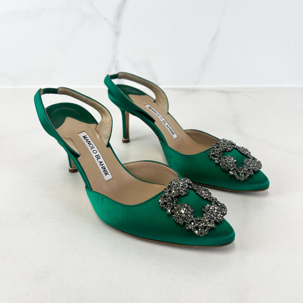 Manolo Blahnik Hangisi Slingback 70mm Size 37.5