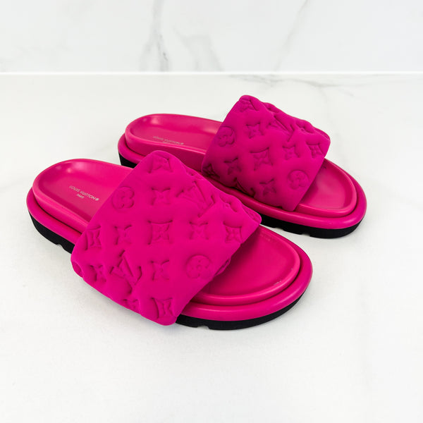 Louis Vuitton Pink Pool Pillow Comfort Mule Size 39