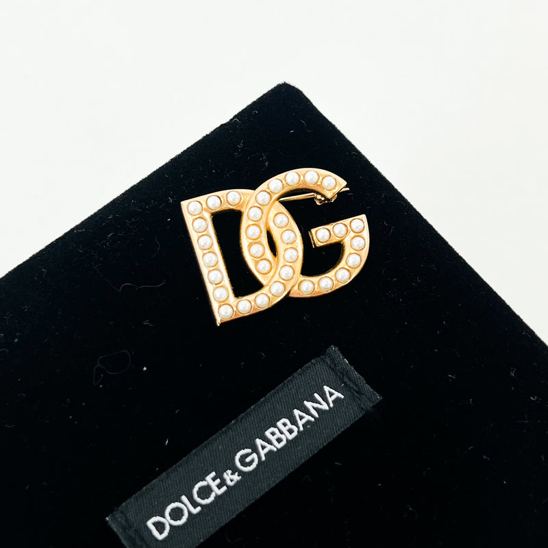 Dolce & Gabanna Pearl Embellished Brooch