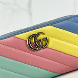 Gucci Pastel Marmont Zip Around Wallet