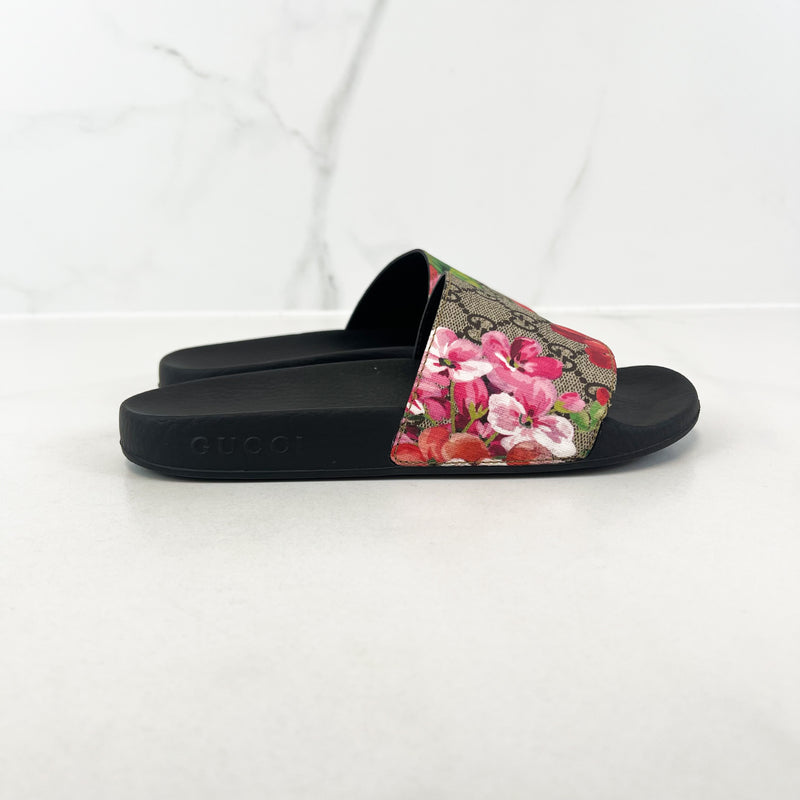 Gucci Floral Supreme Slides Size 36