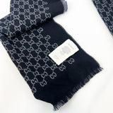 Gucci GG Jacquard Pattern Knitted Scarf