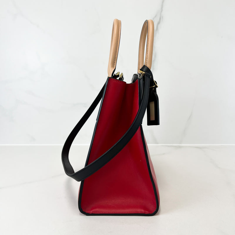 Handbags Louis Vuitton Louis Vuitton City Steamer Red / Black Leather PM