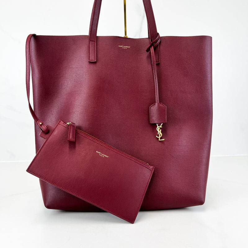 Ysl deals tote burgundy