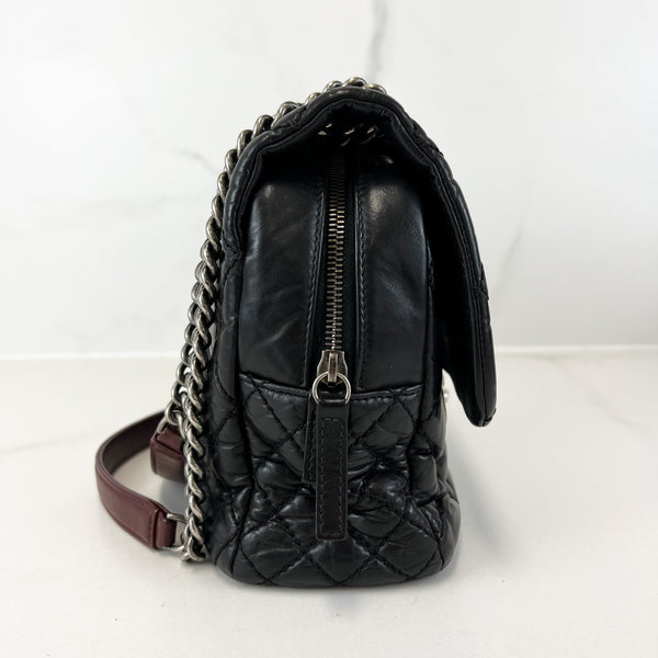 Chanel Portobello Quilted Aged Calfksin Shoulder Flap